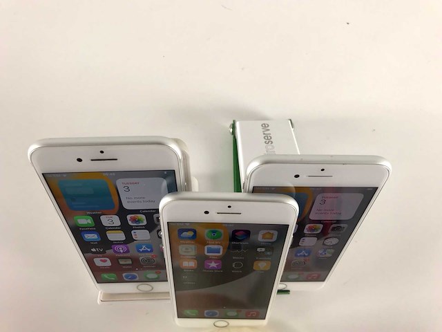 Apple iphone 7 - 128 gb - silver (3x) - afbeelding 4 van  5