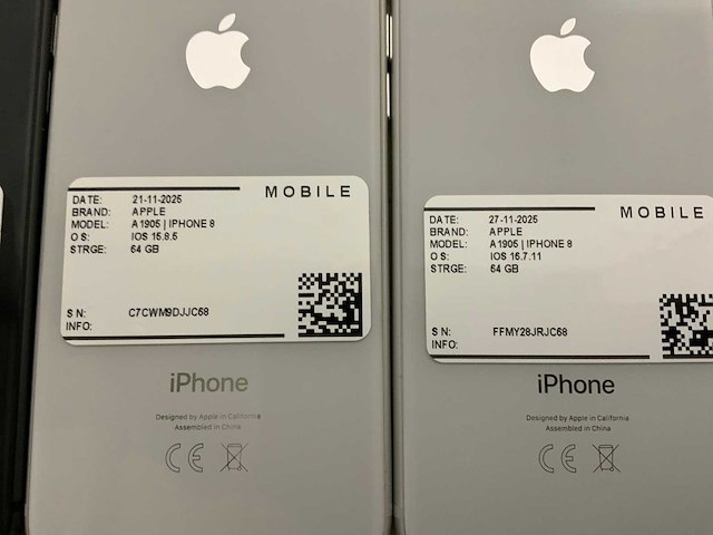 Apple iphone 8 a1905/a1898 (12x) - afbeelding 7 van  8