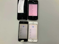 Apple iphone se 1st generation pink/space gray + iphone 6s + htc phone (4x)