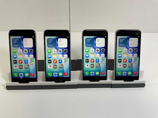 Apple iphone se 3rd gen - 64 gb - starlight (4x) - afbeelding 1 van  4