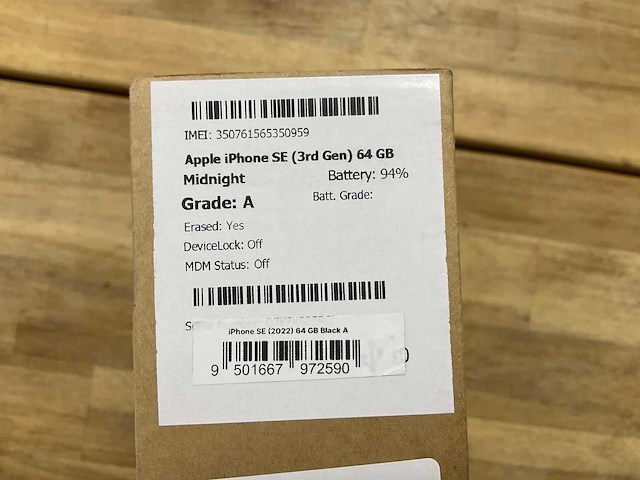 Apple iphone se (3rd gen)64gb mobiele telefoon - afbeelding 2 van  2