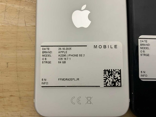Apple iphone se2 a2783/a2296 mobiele telefoon (4x) - afbeelding 3 van  6