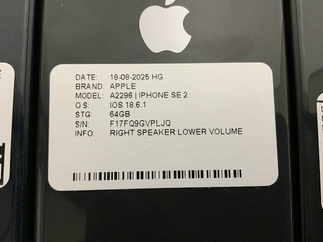 Apple iphone se2 a2783/a2296 mobiele telefoon (4x) - afbeelding 5 van  6