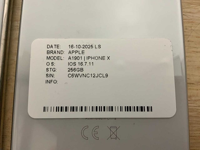 Apple iphone x a1901 mobiele telefoon (2x) - afbeelding 4 van  6