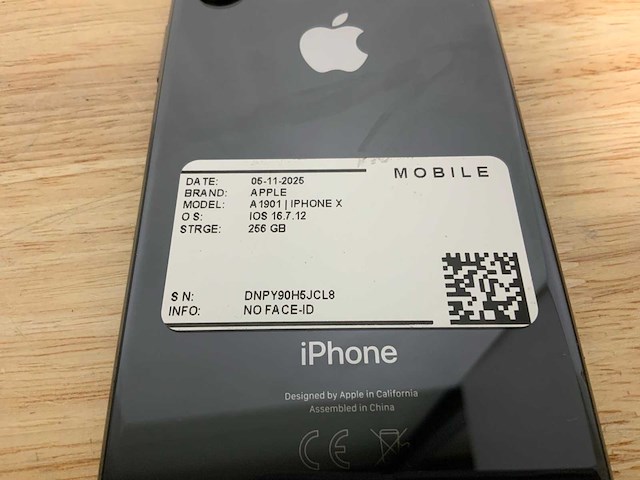 Apple iphone x a1901 mobiele telefoon (3x) - afbeelding 7 van  12