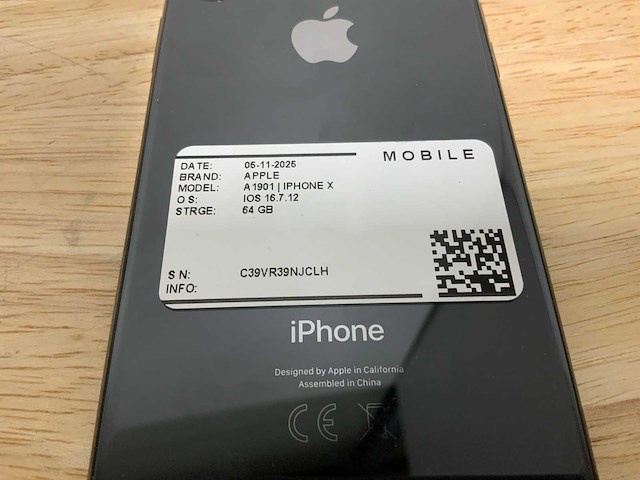 Apple iphone x a1901 mobiele telefoon (3x) - afbeelding 8 van  12