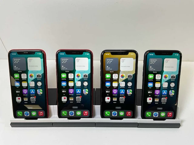 Apple iphone xr - 64 gb - black (4x) - afbeelding 1 van  5