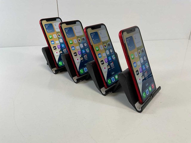 Apple iphone xr - 64 gb - red (4x) - afbeelding 4 van  5