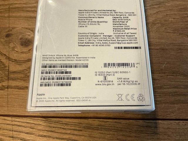 Apple iphone xr 64gb blauw - afbeelding 7 van  7