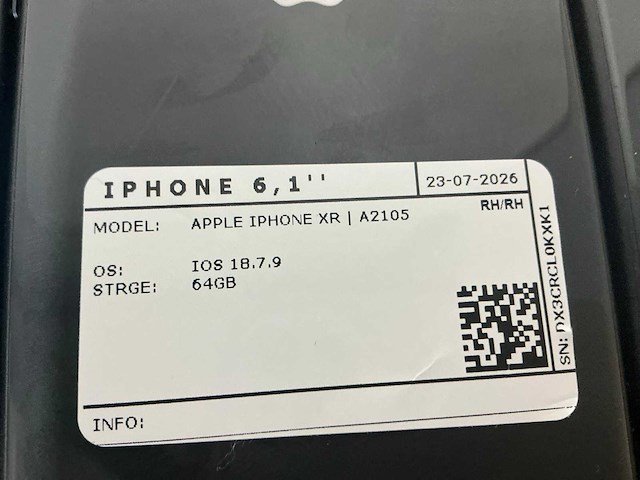 Apple iphone xr | a2105 mobiele telefoon (10x) - afbeelding 3 van  14