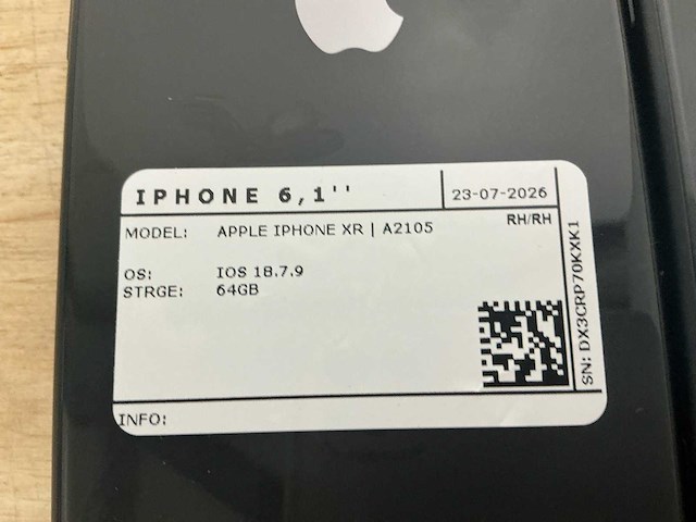 Apple iphone xr | a2105 mobiele telefoon (10x) - afbeelding 6 van  14