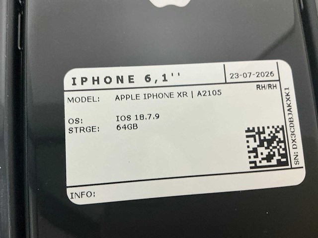 Apple iphone xr | a2105 mobiele telefoon (10x) - afbeelding 2 van  12