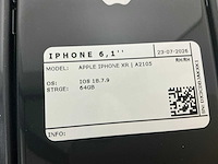 Apple iphone xr | a2105 mobiele telefoon (10x) - afbeelding 2 van  12