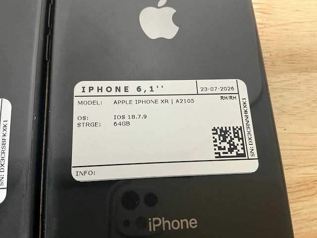 Apple iphone xr | a2105 mobiele telefoon (10x) - afbeelding 14 van  14