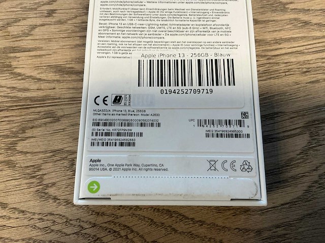Apple iphone13 256gb blauw - afbeelding 8 van  8