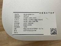 Apple mac mini |a1347 desktop (4x) - afbeelding 6 van  8