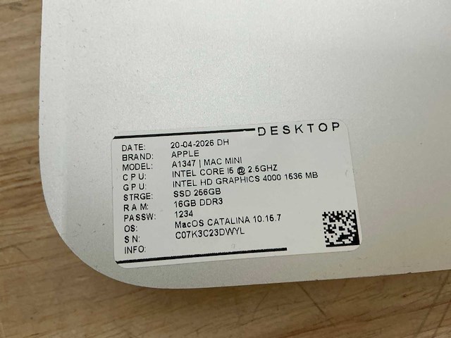 Apple mac mini |a1347 desktop (4x) - afbeelding 7 van  8