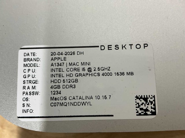 Apple mac mini |a1347 desktop (4x) - afbeelding 8 van  8