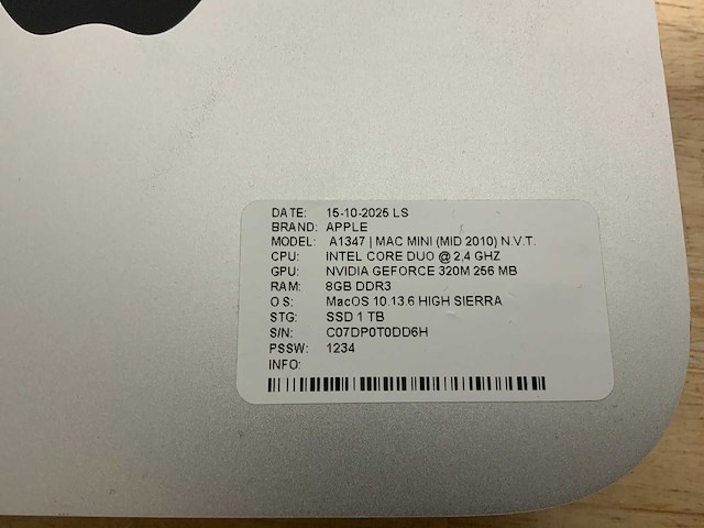 Apple mac mini |a1347 desktop (6x) - afbeelding 6 van  10