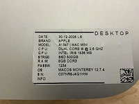 Apple mac mini |a1347 desktop (6x) - afbeelding 9 van  10