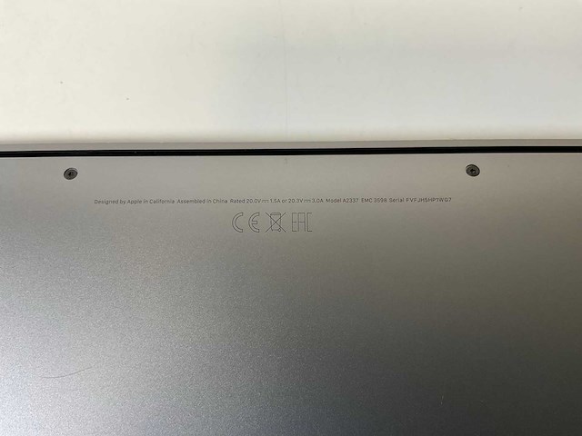 Apple macbook air 13”, apple m1, 16 gb ram, 251 gb nvme laptop - afbeelding 7 van  7