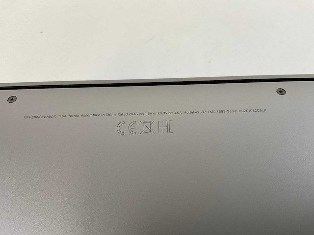 Apple macbook air 13”, apple m1, 16 gb ram, 251 gb nvme laptop - afbeelding 7 van  7