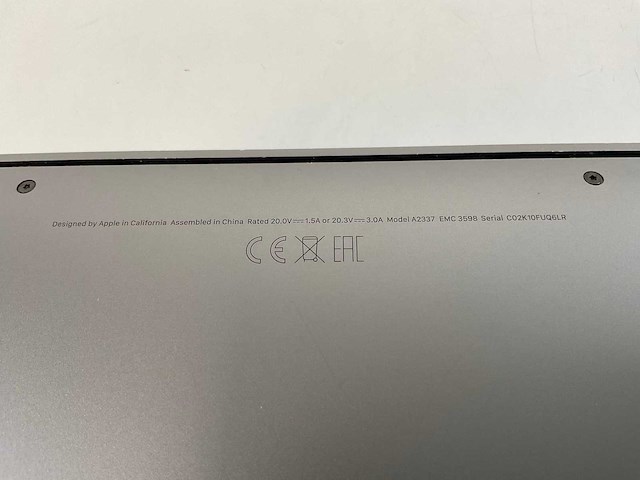Apple macbook air 13”, apple m1, 16 gb ram, 256 gb nvme laptop - afbeelding 7 van  7