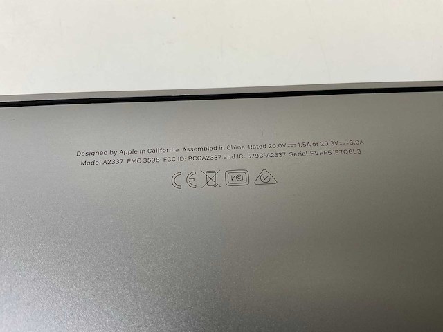 Apple macbook air 13”, apple m1, 8 gb ram, 121 gb nvme laptop - afbeelding 8 van  8