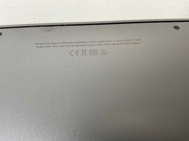 Apple macbook air 13”, apple m1, 8 gb ram, 121 gb nvme laptop - afbeelding 7 van  7