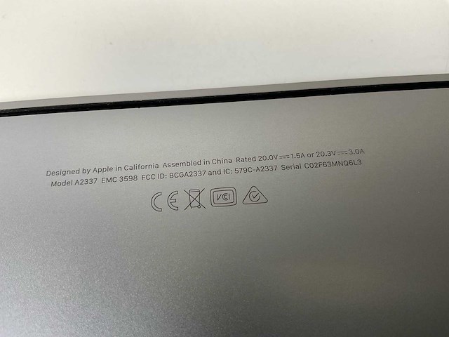 Apple macbook air 13”, apple m1, 8 gb ram, 121 gb nvme laptop - afbeelding 7 van  7