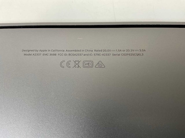 Apple macbook air 13”, apple m1, 8 gb ram, 121 gb nvme laptop - afbeelding 7 van  8