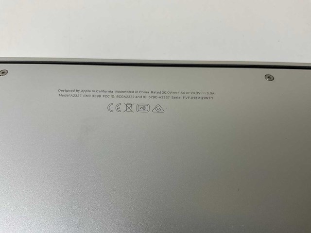 Apple macbook air 13”, apple m1, 8 gb ram, 251 gb nvme laptop - afbeelding 7 van  7