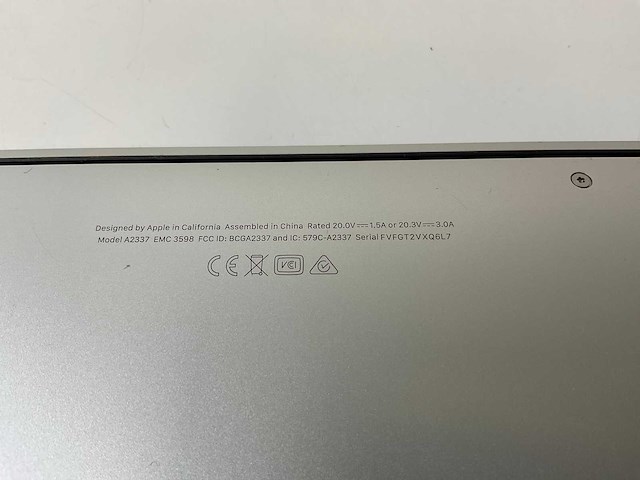 Apple macbook air 13”, apple m1, 8 gb ram, 251 gb nvme laptop - afbeelding 7 van  8