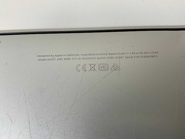 Apple macbook air 13”, apple m1, 8 gb ram, 251 gb nvme laptop - afbeelding 7 van  7