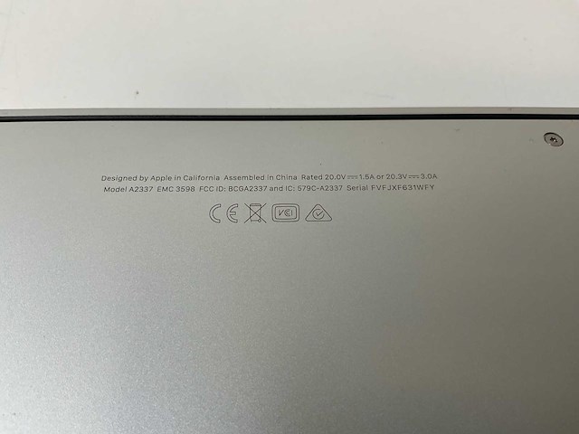 Apple macbook air 13”, apple m1, 8 gb ram, 251 gb nvme laptop - afbeelding 7 van  7