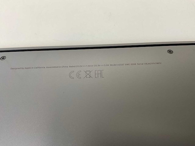 Apple macbook air 13”, apple m1, 8 gb ram, 251 gb nvme laptop - afbeelding 6 van  6
