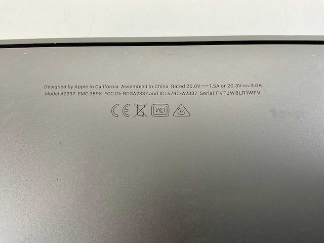Apple macbook air 13”, apple m1, 8 gb ram, 251 gb nvme laptop - afbeelding 7 van  7