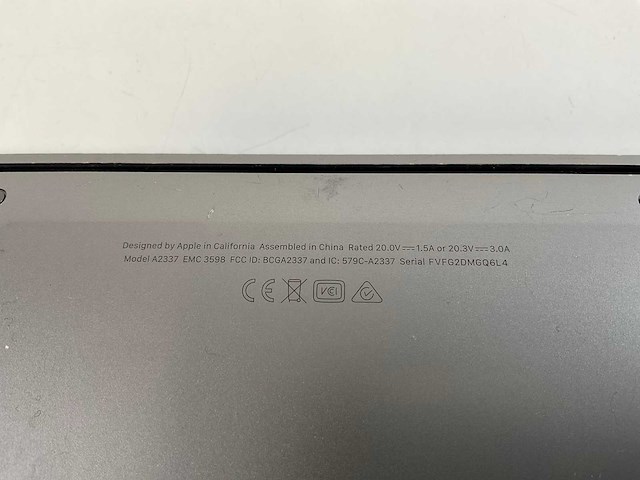 Apple macbook air 13”, apple m1, 8 gb ram, 251 gb nvme laptop - afbeelding 1 van  1