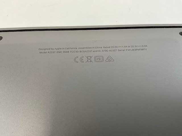 Apple macbook air 13”, apple m1, 8 gb ram, 251 gb nvme laptop - afbeelding 7 van  8