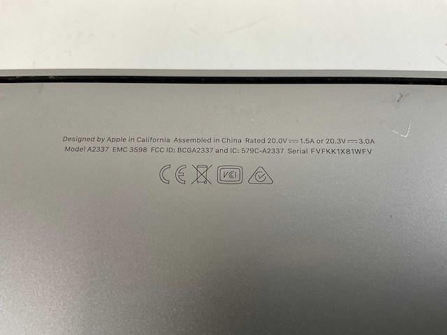 Apple macbook air 13”, apple m1, 8 gb ram, 251 gb nvme laptop - afbeelding 7 van  7