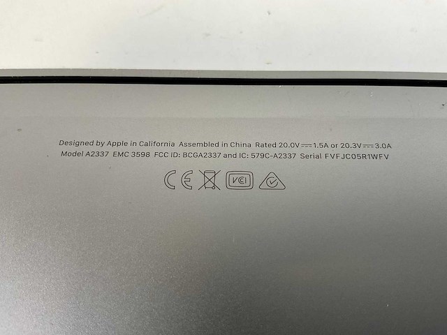 Apple macbook air 13”, apple m1, 8 gb ram, 251 gb nvme laptop - afbeelding 6 van  6