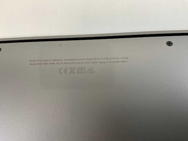 Apple macbook air 13”, apple m1, 8 gb ram, 251 gb nvme laptop - afbeelding 7 van  7