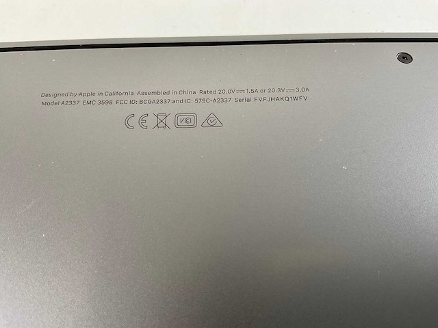 Apple macbook air 13”, apple m1, 8 gb ram, 251 gb nvme laptop - afbeelding 7 van  7
