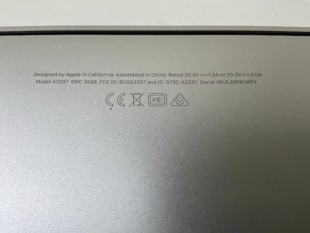 Apple macbook air 13”, apple m1, 8 gb ram, 251 gb nvme laptop - afbeelding 7 van  7