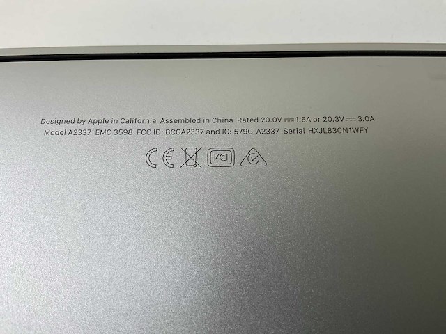 Apple macbook air 13”, apple m1, 8 gb ram, 251 gb nvme laptop - afbeelding 7 van  7