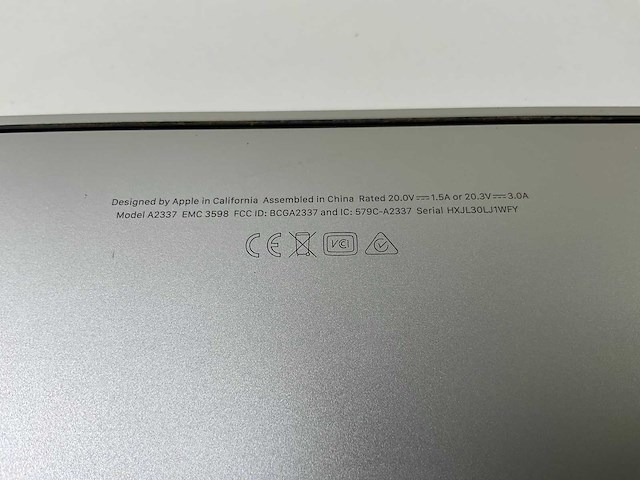 Apple macbook air 13”, apple m1, 8 gb ram, 251 gb nvme laptop - afbeelding 7 van  8