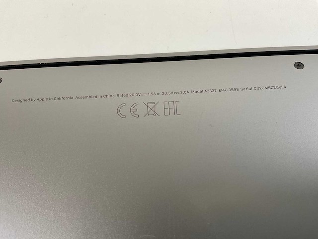 Apple macbook air 13”, apple m1, 8 gb ram, 256 gb nvme laptop - afbeelding 4 van  4