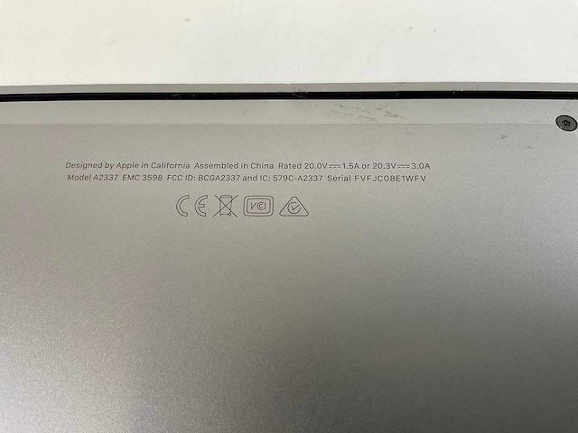 Apple macbook air 13”, apple m1, 8 gb ram, 256 gb nvme laptop - afbeelding 3 van  5