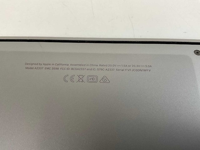 Apple macbook air 13”, apple m1, 8 gb ram, 256 gb nvme laptop - afbeelding 7 van  7