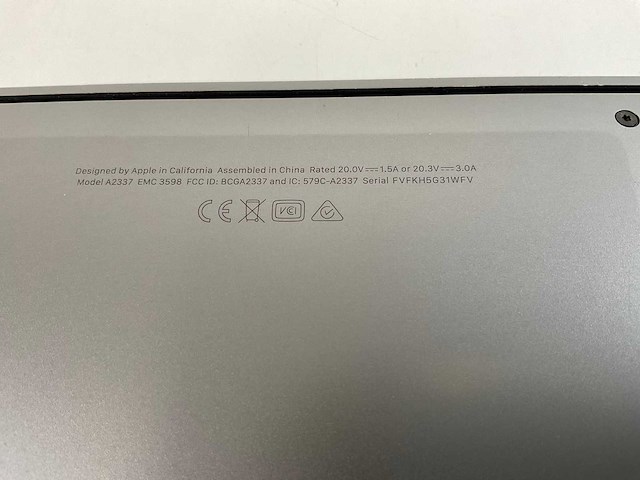 Apple macbook air 13”, apple m1, 8 gb ram, 256 gb nvme laptop - afbeelding 7 van  9